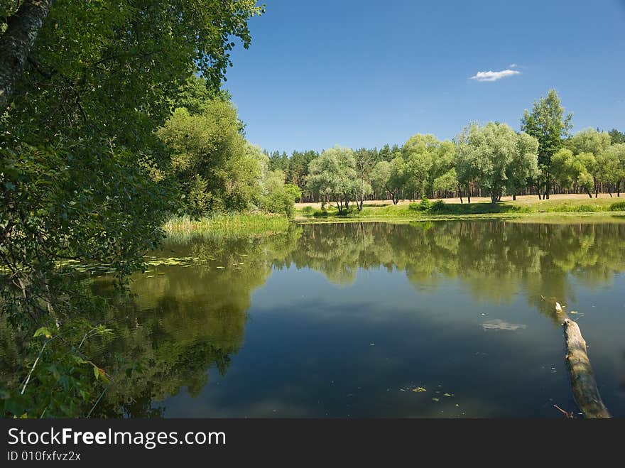 River in Ukraine beautiful landscape