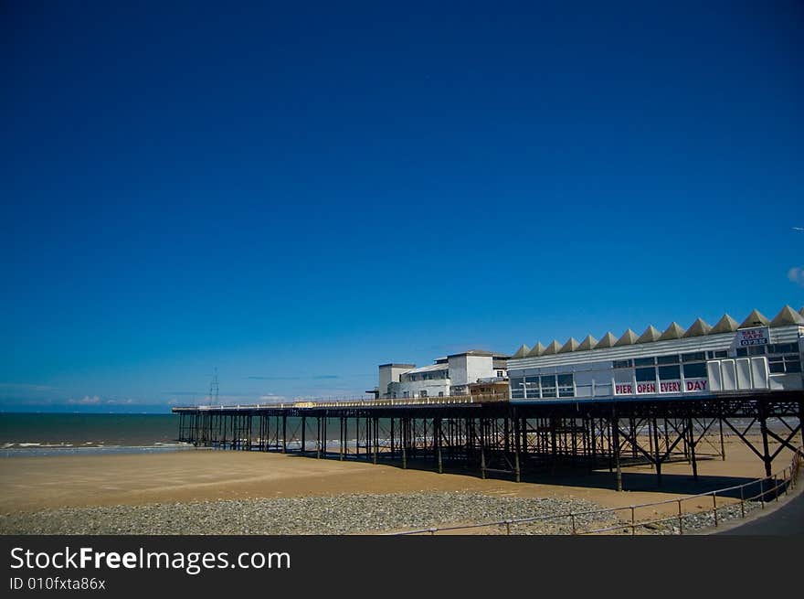 Blue sky and the pier