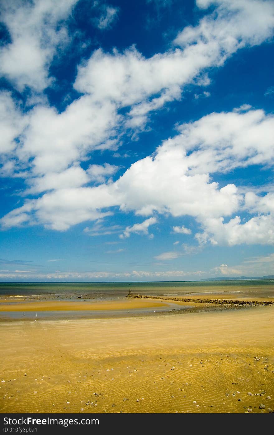 Clouds over the beach