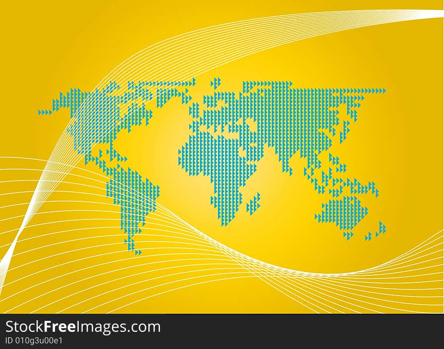 Abstract  World Map Background