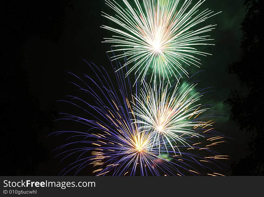 Fireworks july 4th independent day california