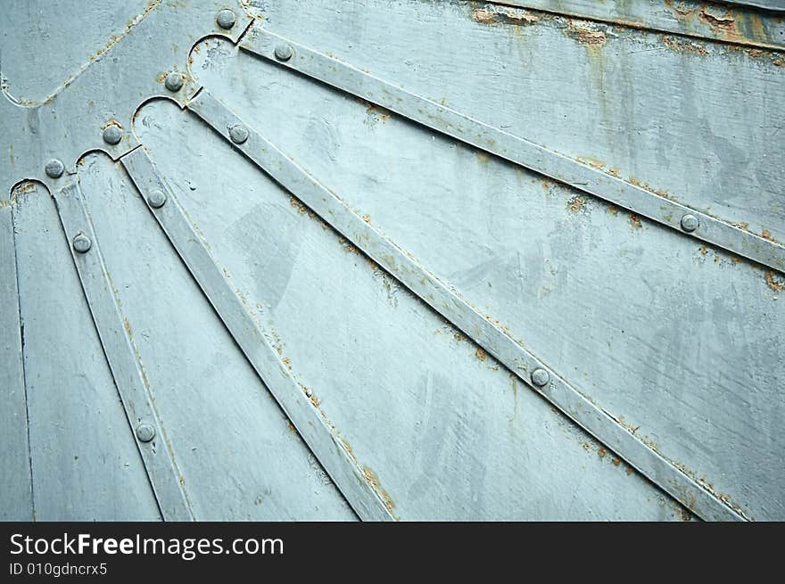 Abstract metal rays old background. Abstract metal rays old background