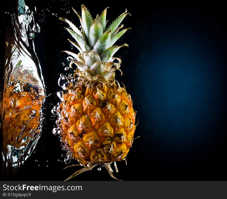 Fresh Pineapple In Water