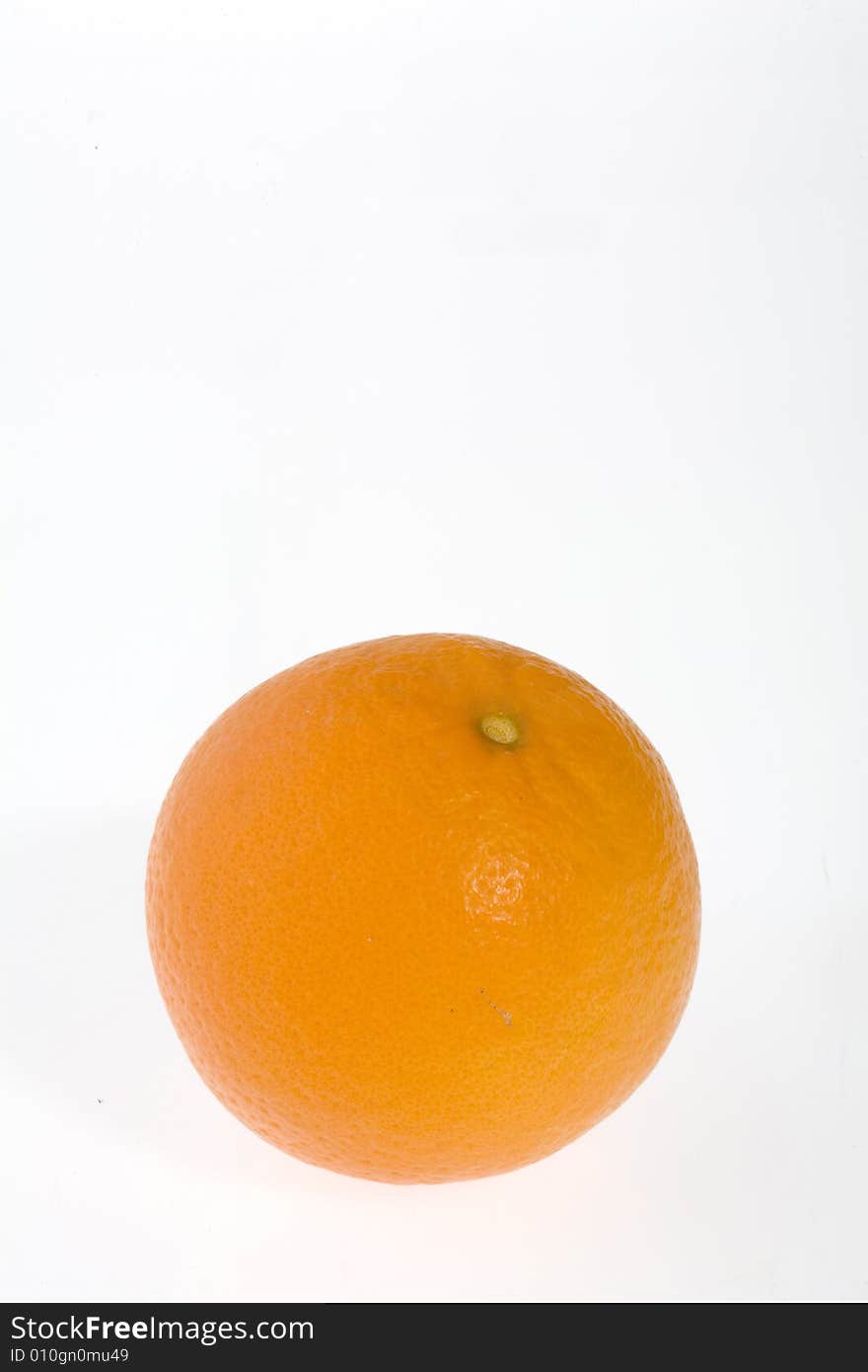 Orange on a white background