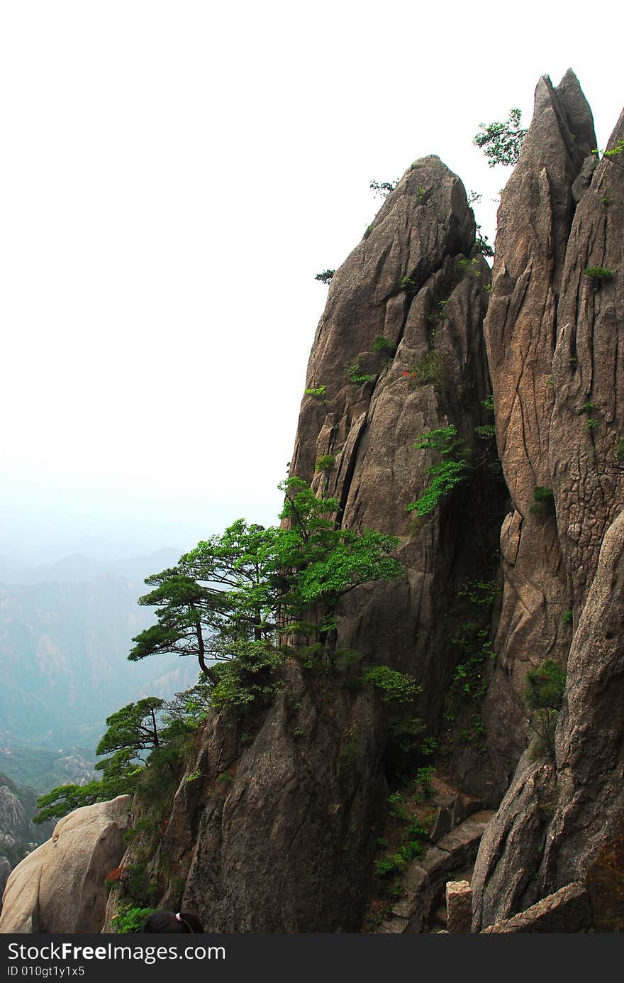 Huangshan Mountain in Anhui Province, China. World heritage of both natural and cultural aspects.