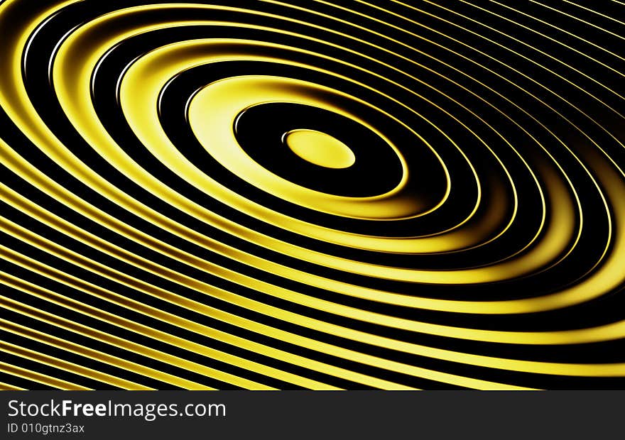 Abstract gold rings for background