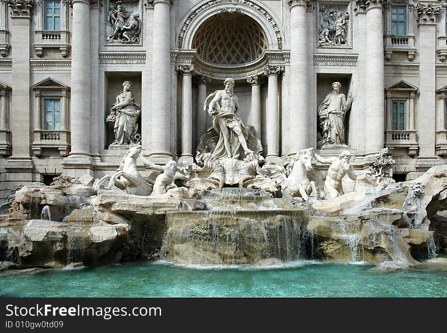 Trevi Fountain in Rome (Italy)