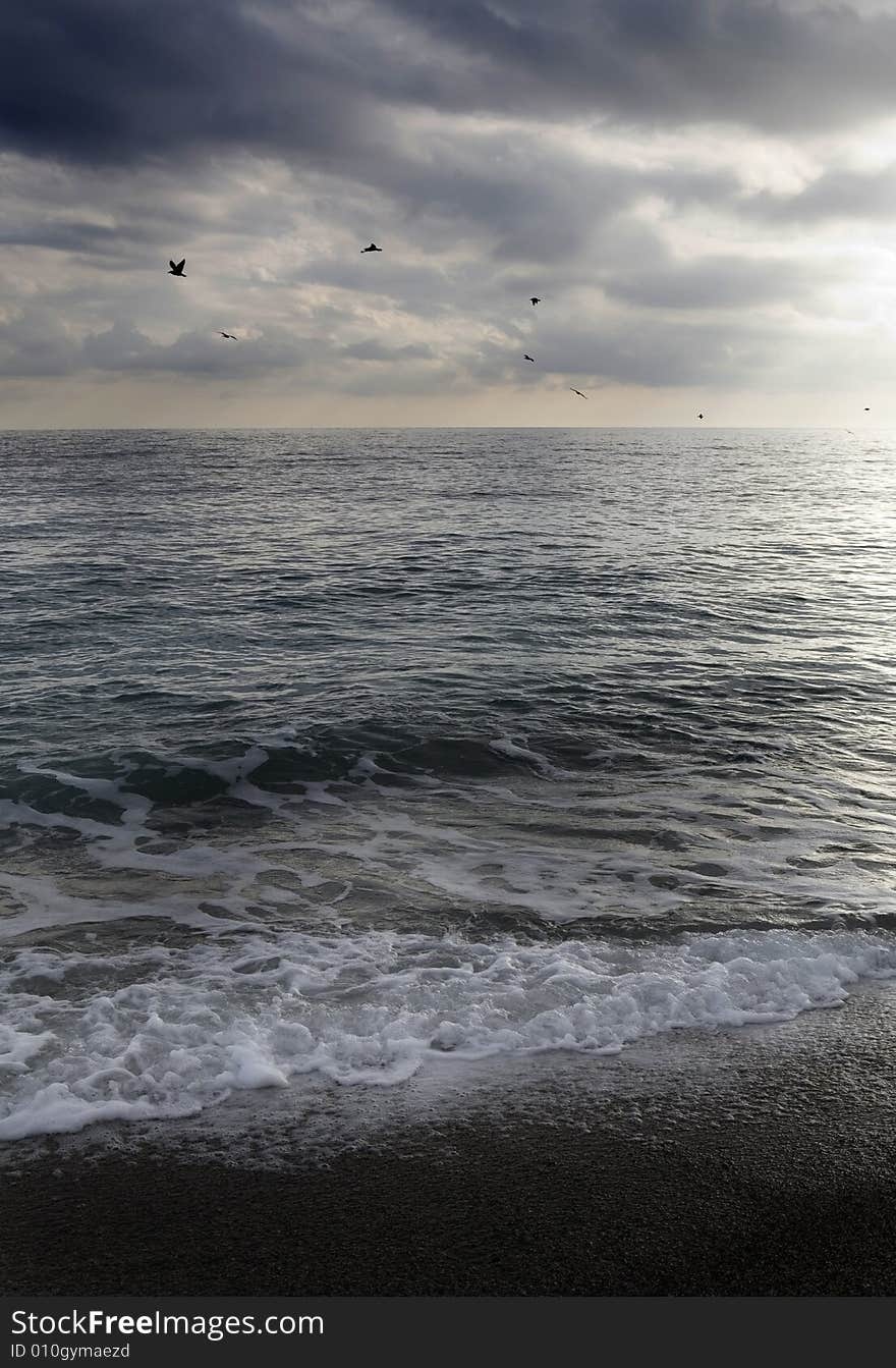 Beach And Clouds