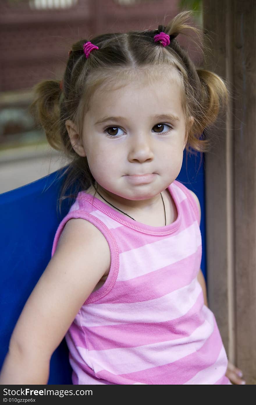 Portrait of cute little girl