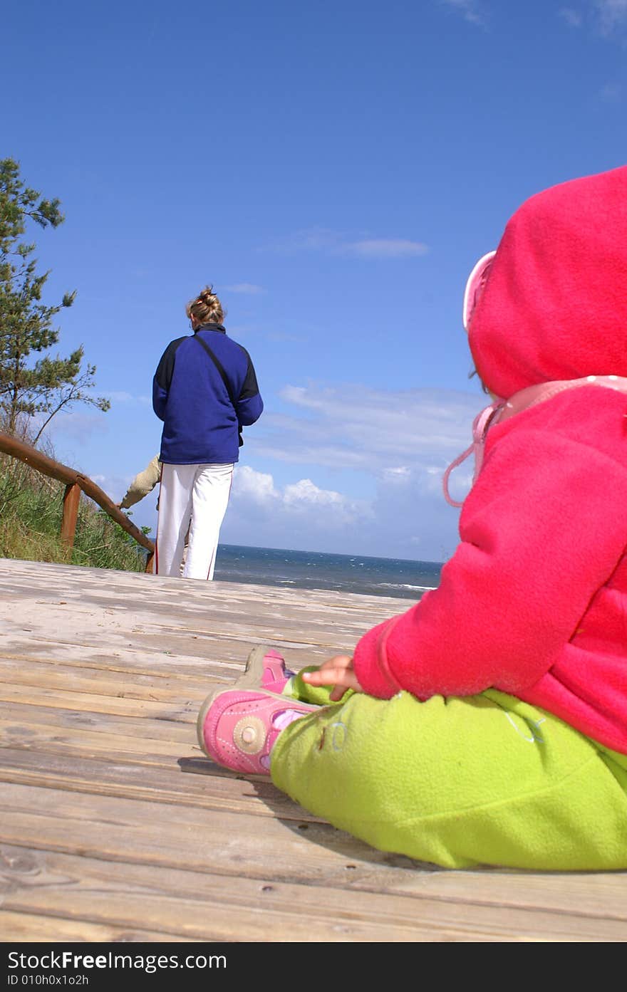 Mother And Daughter Back