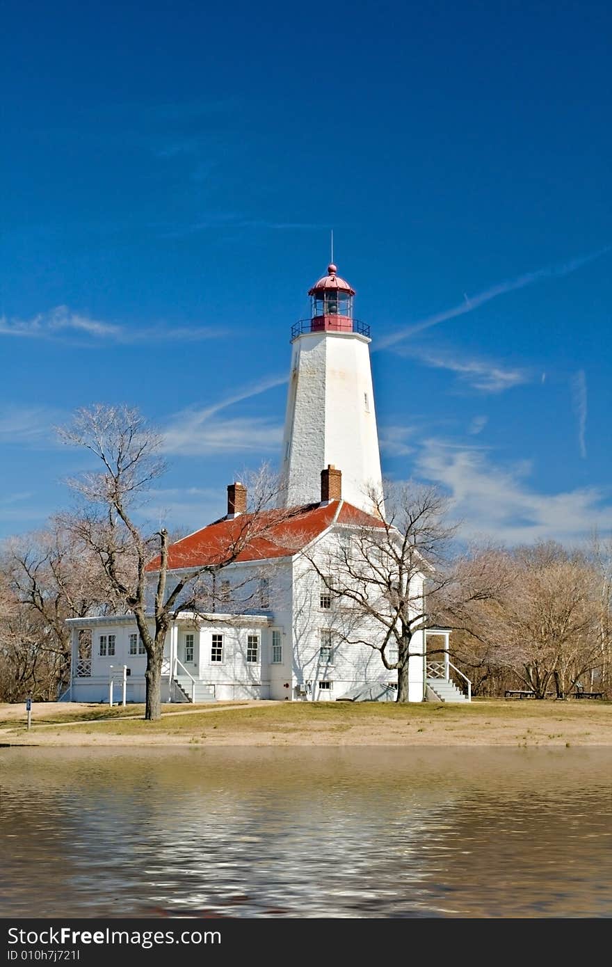 Lighthouse on the waters edge