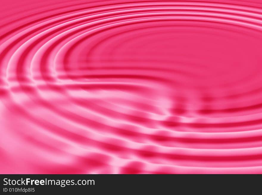 Water ripples red