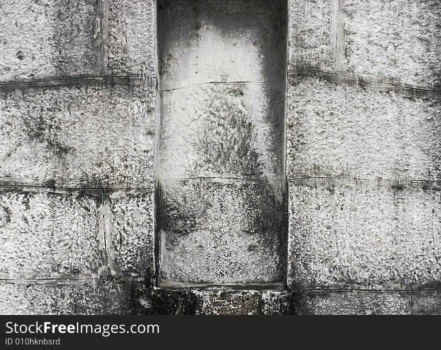 Worn Temple Wall