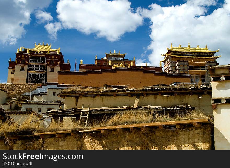 The Songzanlin tibet temple in Yunnan,china