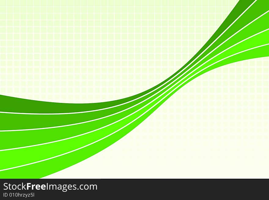 Vector illustration of abstract green