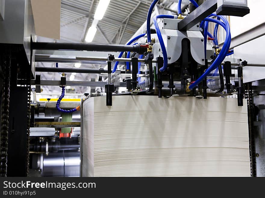 Polygraphic process in a modern printing house