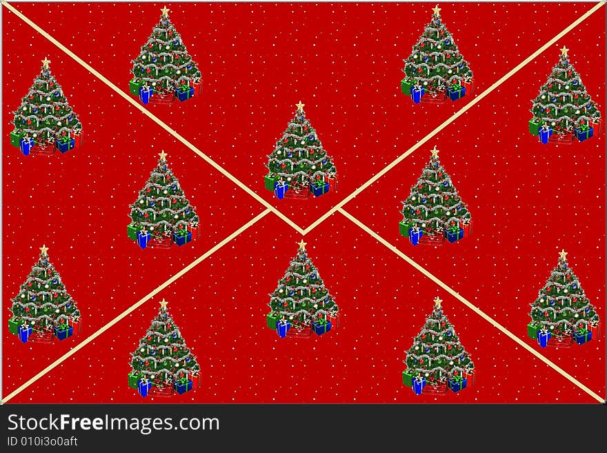 A beauiful christmas background that sems a correspondence envelope. A beauiful christmas background that sems a correspondence envelope