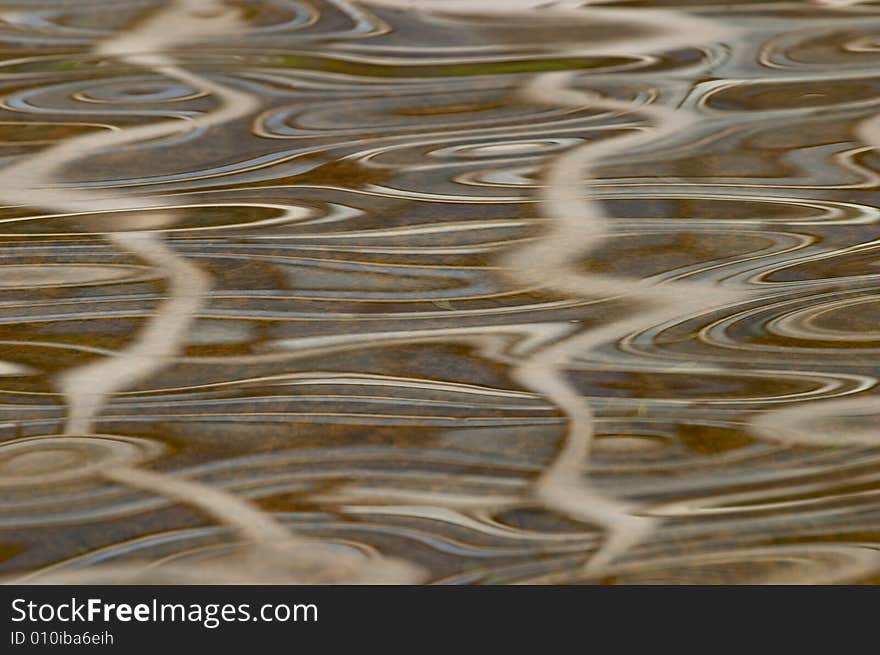 Sun dancing on the water, ripple