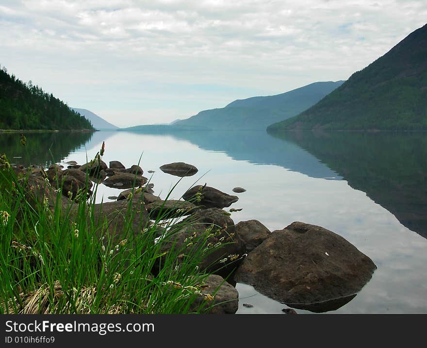 Lakel in mountain East Siberia. Lakel in mountain East Siberia