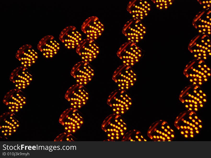 Night shot over electronic clock at midnight. Night shot over electronic clock at midnight