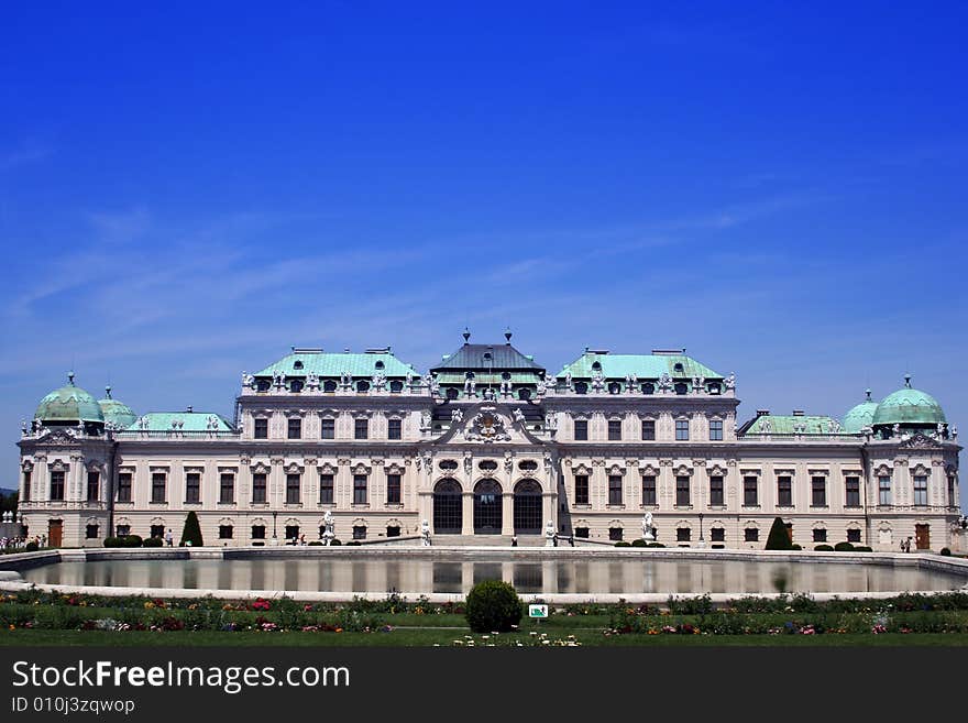 Summer palace Belvedere in Vienna