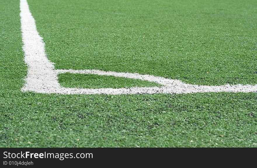 Field to football, the line of corner. Field to football, the line of corner