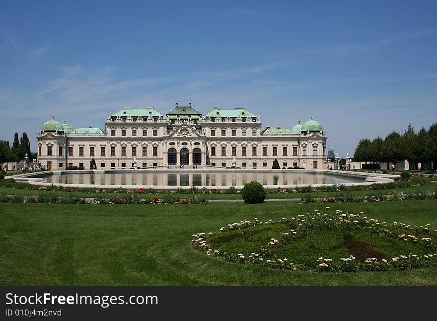 Summer palace Belvedere in Vienna