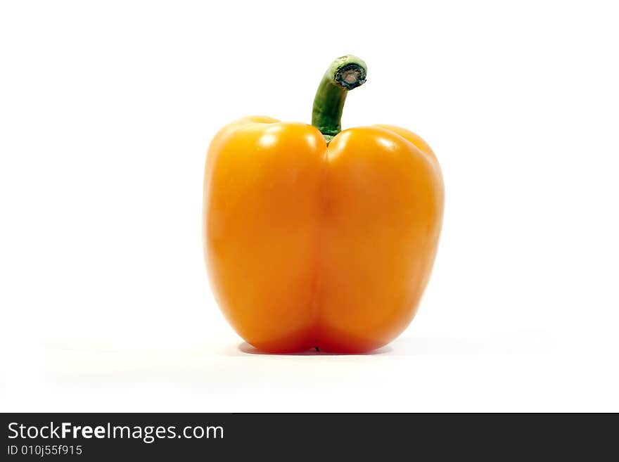 One Orange Bell Pepper