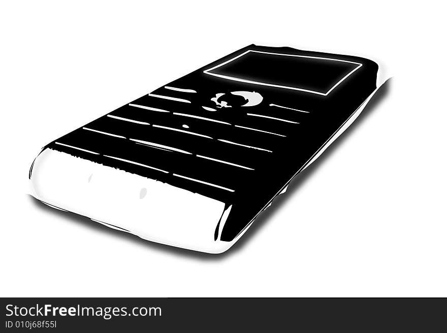 Illustration of a mobile phone