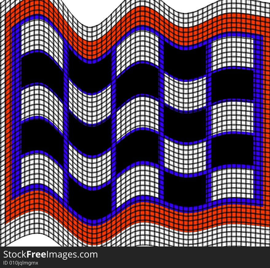 Chessboard as textiles