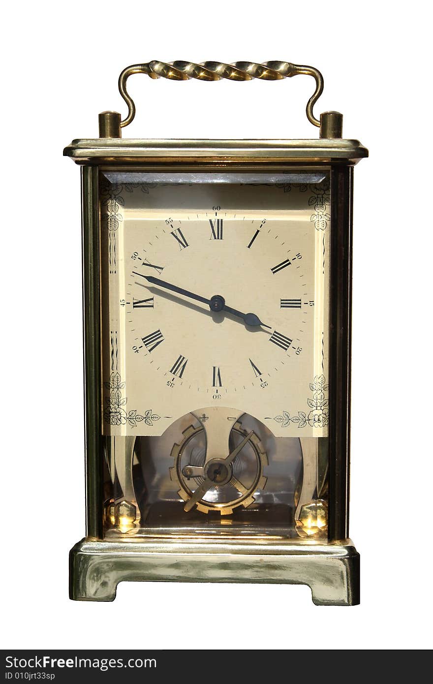 Brass clock