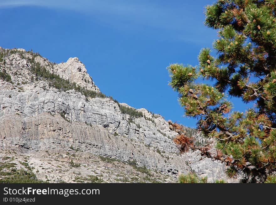 Mountain peak in glacier national park, montana, united states