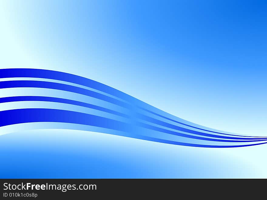 Vector illustration of abstract blue