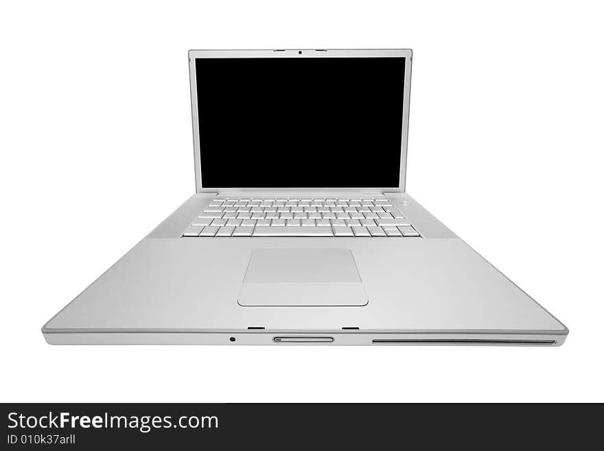 Modern and stylish laptop on a white background