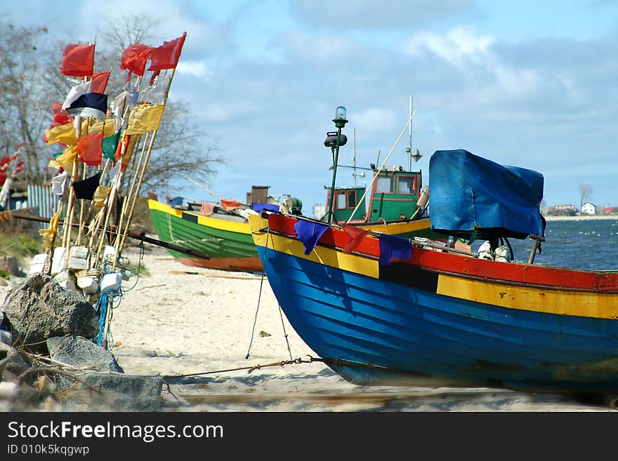 Photo of old fishing boat (Baltic Sea)