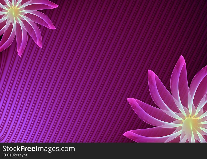 Abstract background with transparent ornament