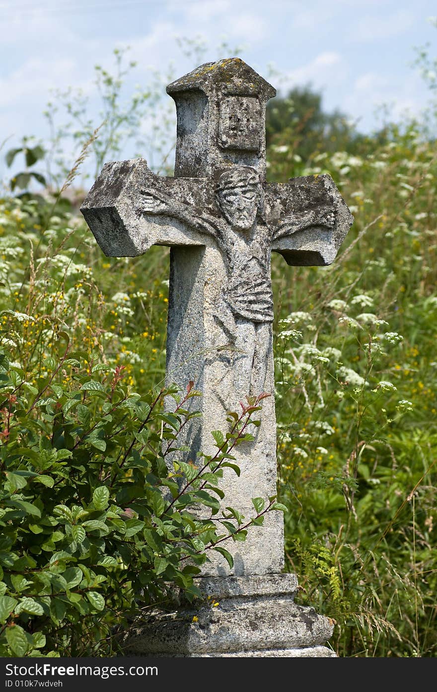 Crosses on the old cemetery. Crosses on the old cemetery