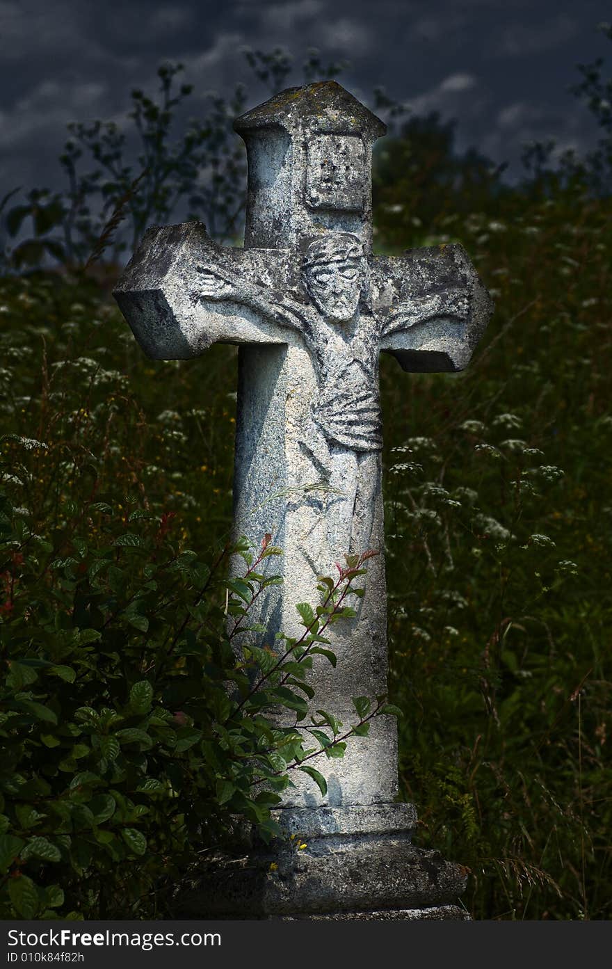 Crosses on the old cemetery. Crosses on the old cemetery