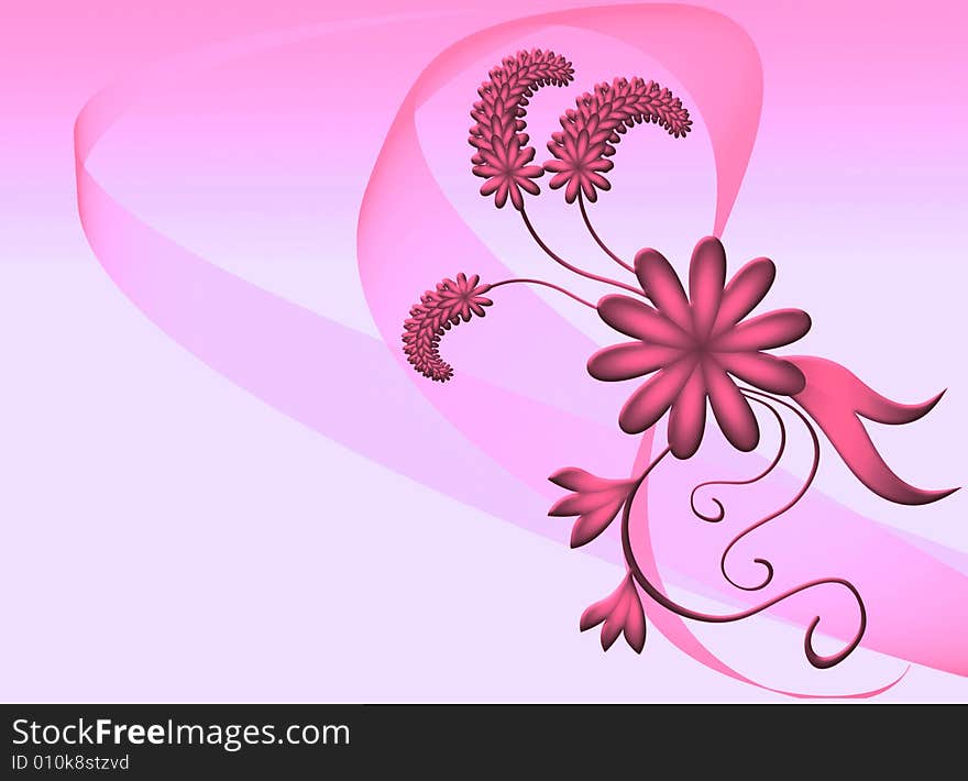 Abstract background with a flower pattern for a card. Abstract background with a flower pattern for a card