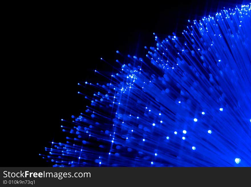 An abstract photo of a fibre optic light. An abstract photo of a fibre optic light