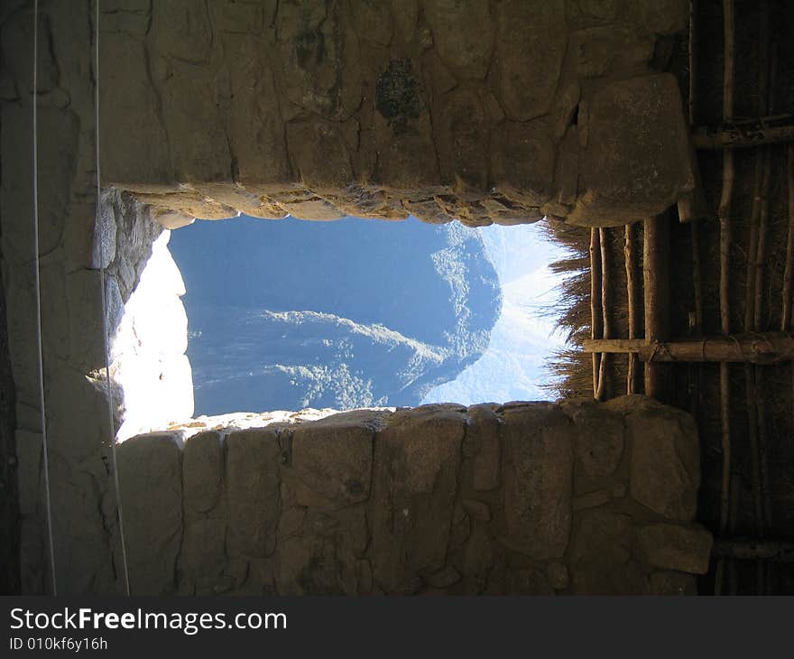 View from a stone window