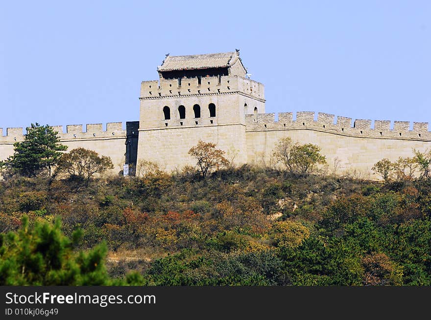 The Great wall in autumn, Badalin, Beijing