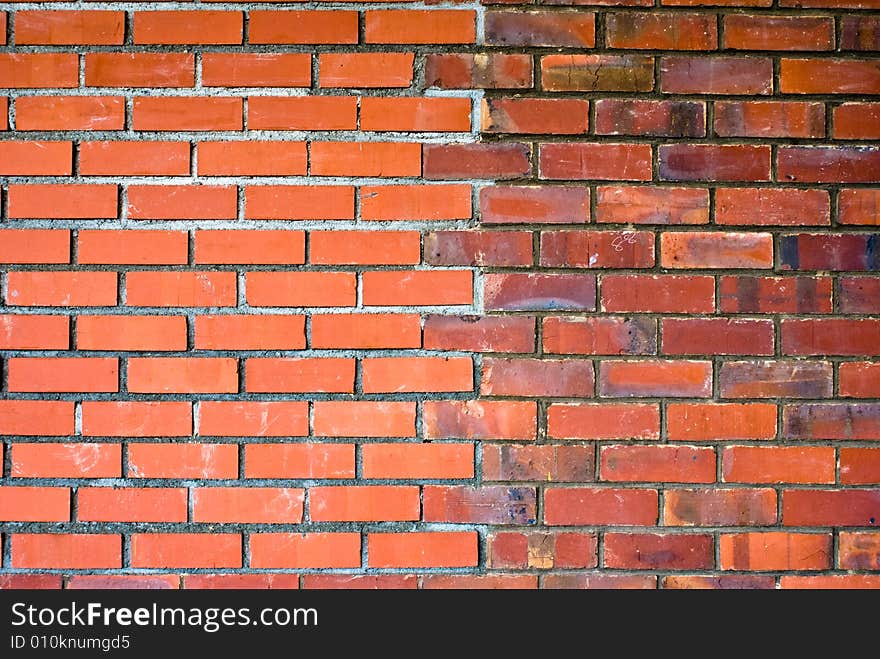 Stylish and classical brick wall in a university