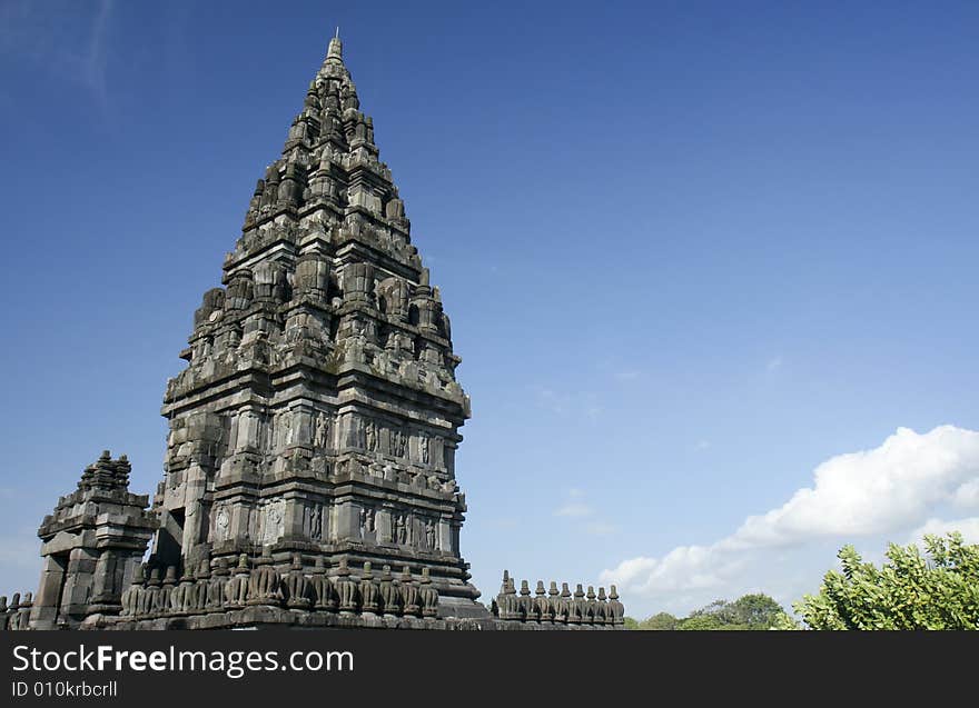 Ancient temple structure in Indonesia