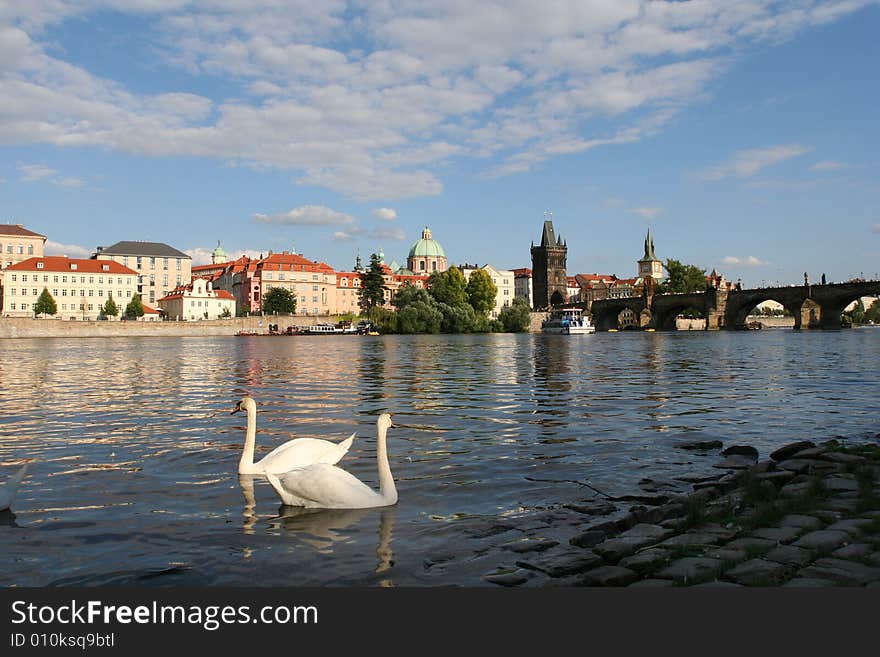 View on Charles bridge