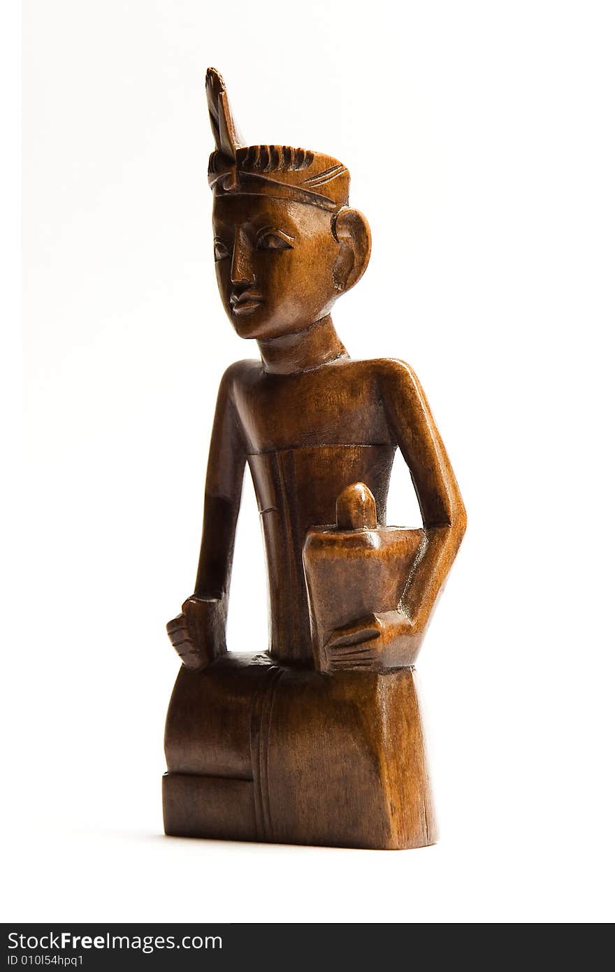 Wooden Figure of an indian. Wooden Figure of an indian