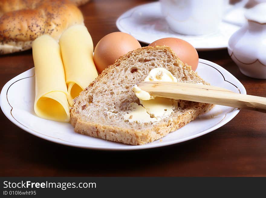 Photo of breads and rolls. Photo of breads and rolls