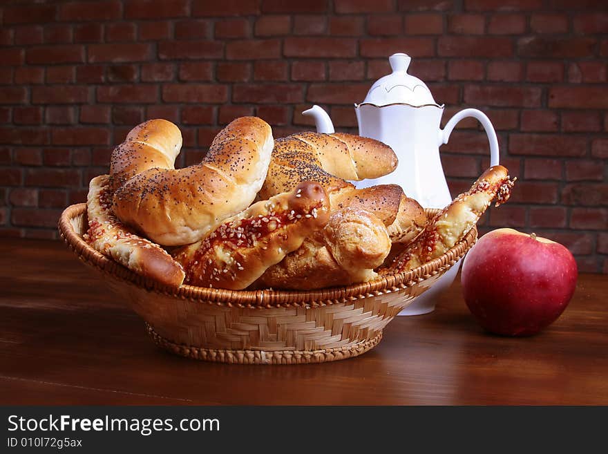 Photo of breads and rolls. Photo of breads and rolls