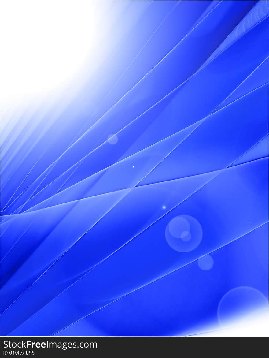 Elegant blue background over white