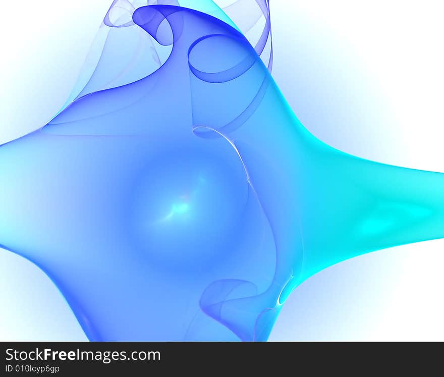 Blue Soft Elegant Fractal